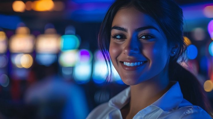 Live blackjack table with professional dealer managing cards for wlnbd players